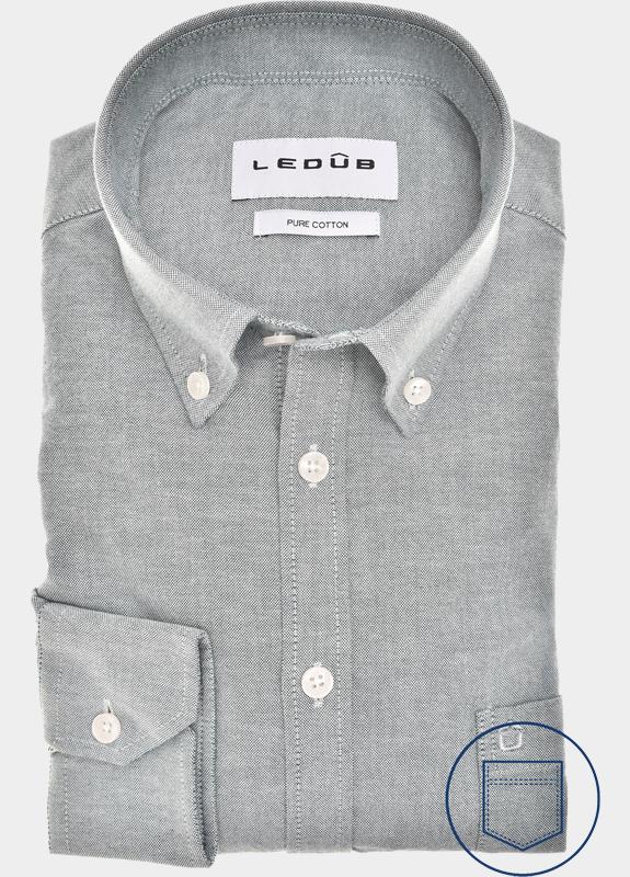 Ledub Business hemd lange mouw Groen  0143440/550-000-000