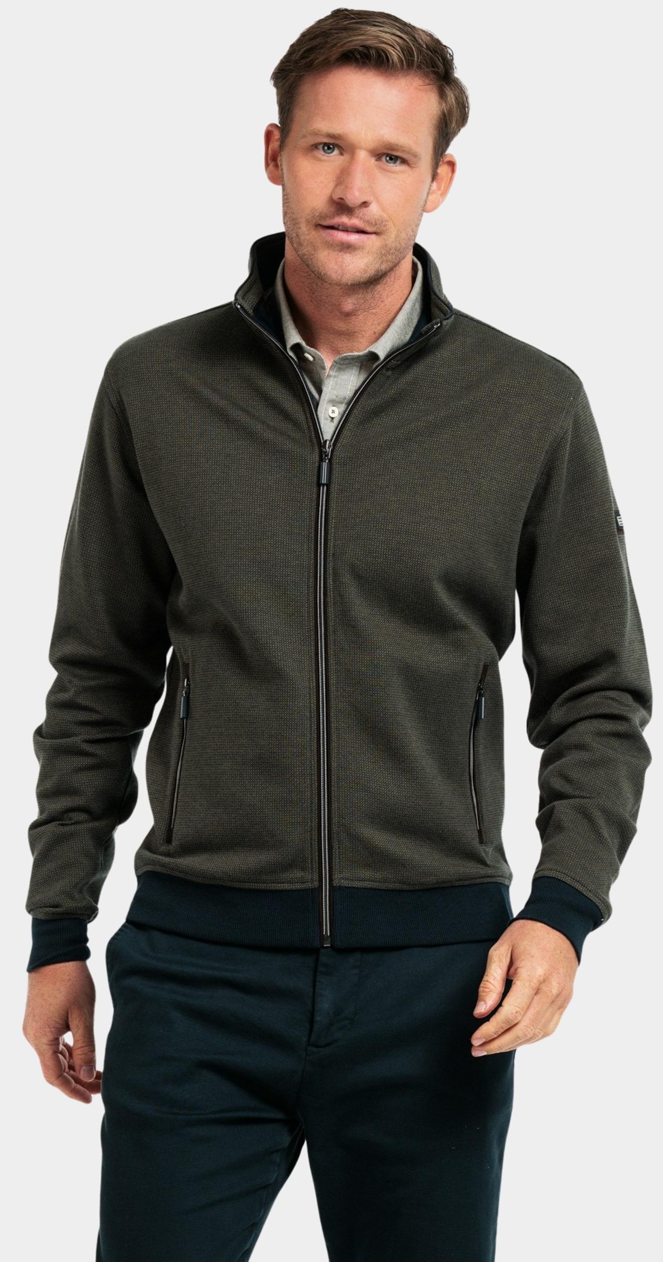 Baileys Vest Groen Sweat Cardigan Zip 422201/75