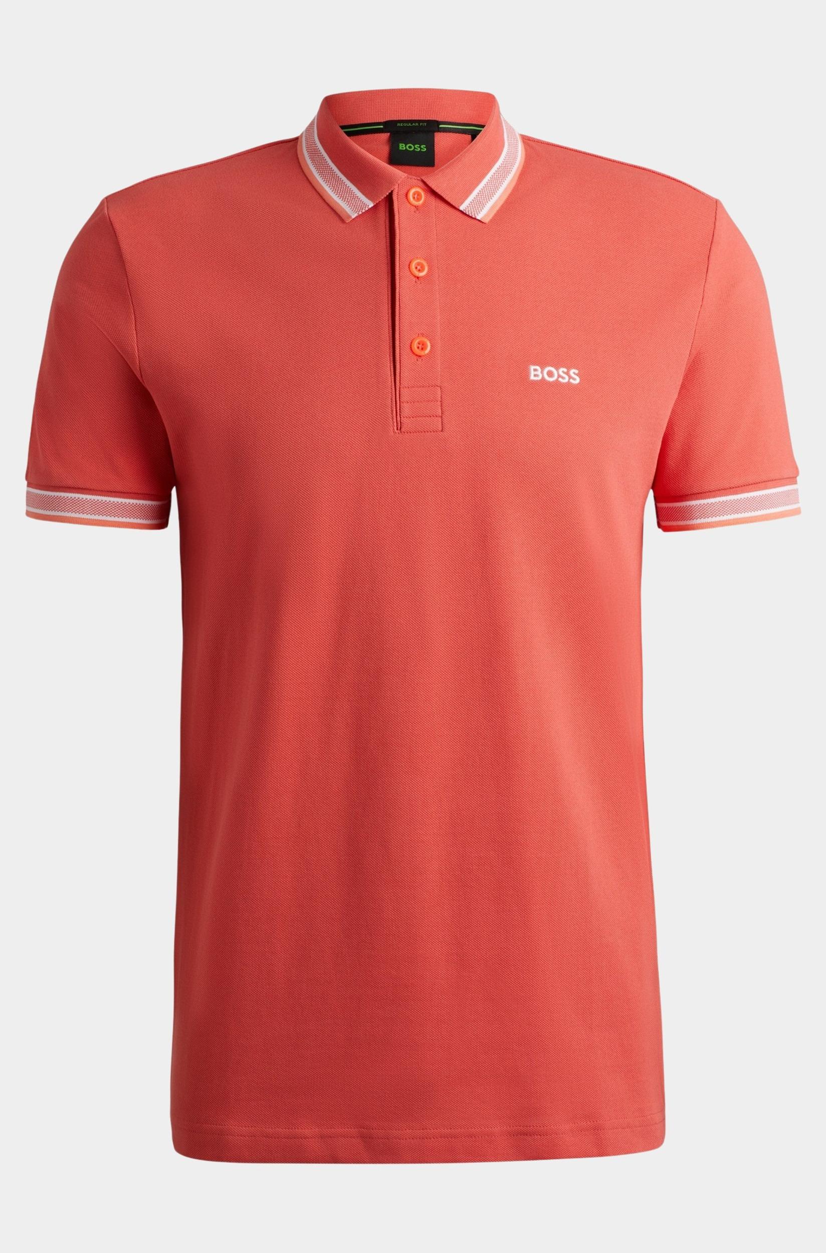 BOSS Green Polo korte mouw Roze Paddy 10241663 01 50469055/646