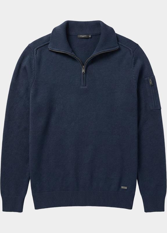 Born With Appetite Half Zip Blauw Race Pull Halfzip BWA00005RA41/4001