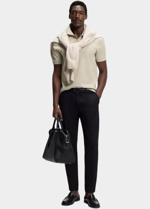 BOSS Black Polo korte mouw Beige Pallas 10278258 01 50553564/286