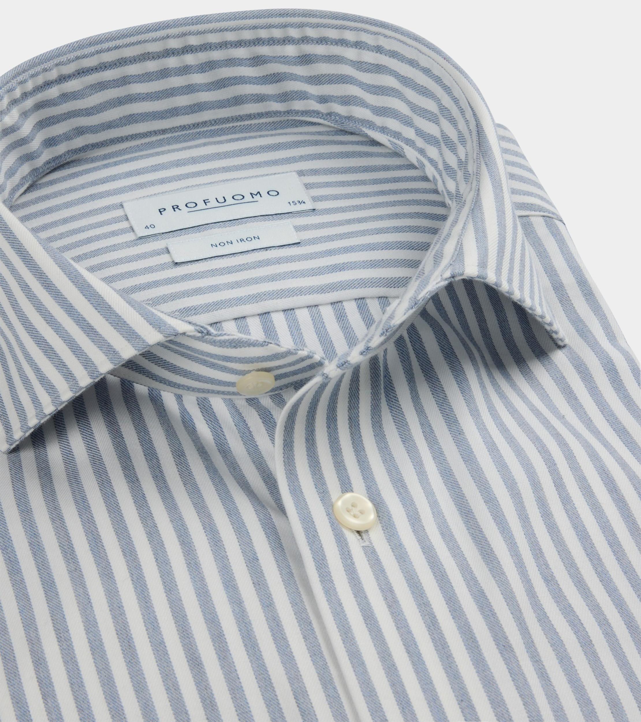 Profuomo Business hemd lange mouw Blauw  PPWH30007A/M