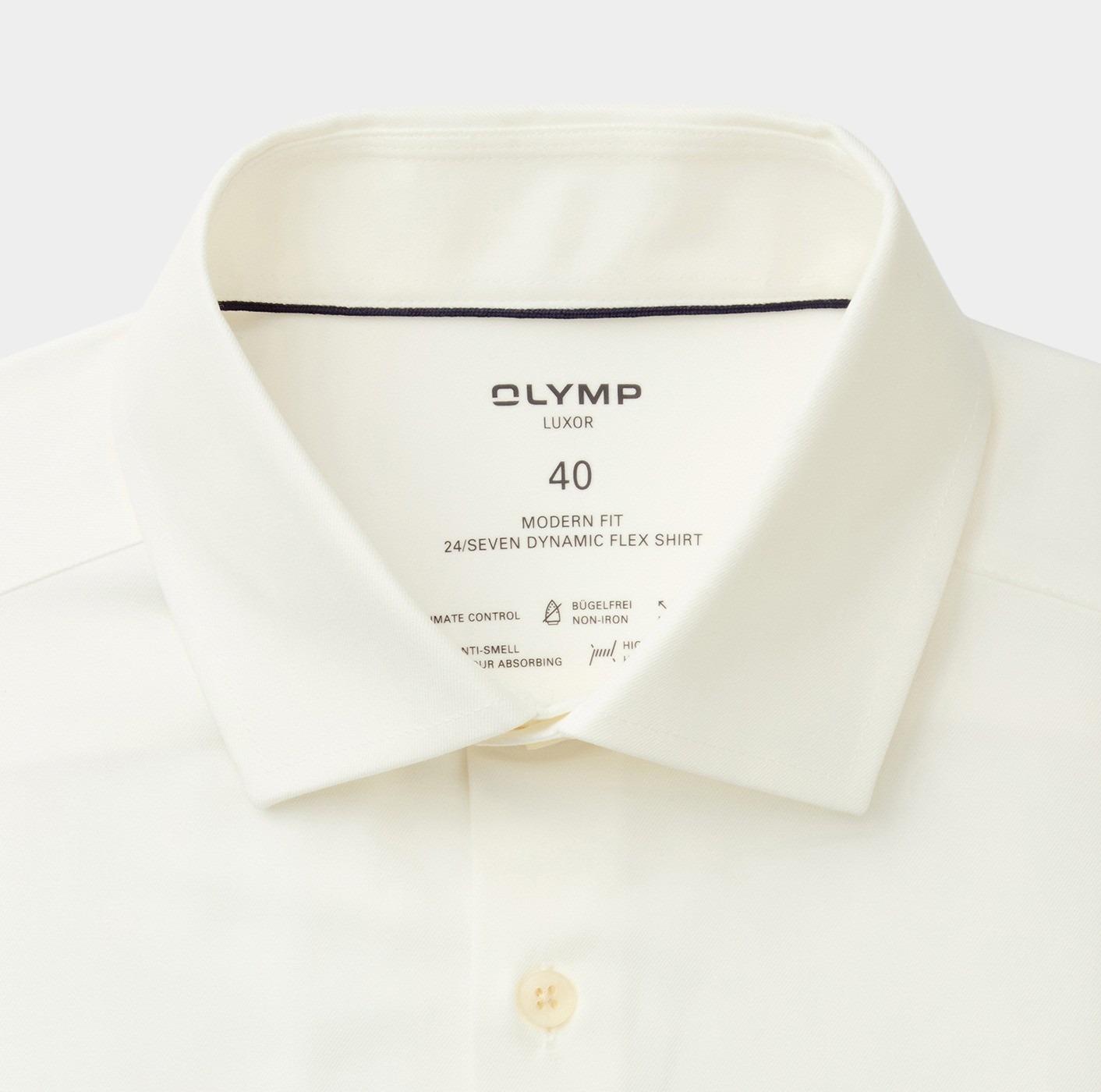 Olymp Business hemd lange mouw Beige Luxor 24/Seven 123024/20