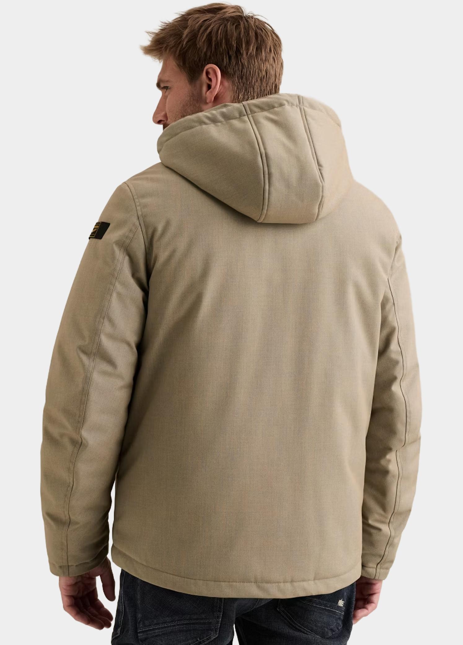 PME Legend Winterjas heren Beige Semi long jacket STRATOR Mela PJA2608112/8011