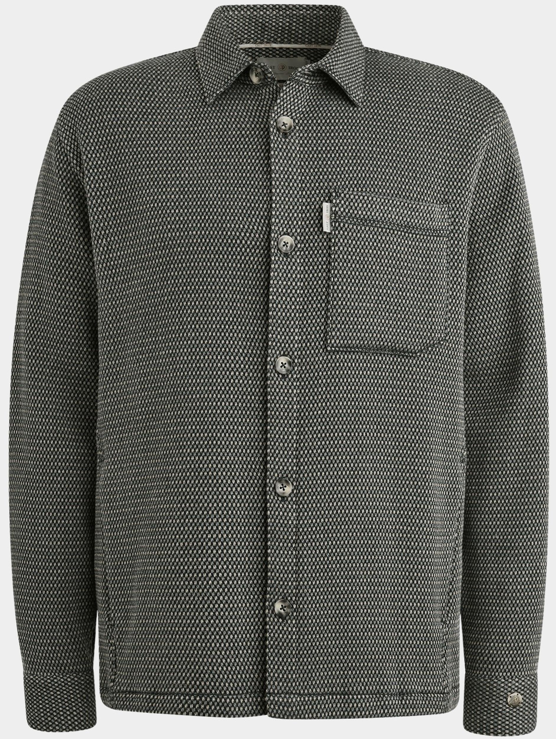 Cast Iron Casual hemd lange mouw Blauw LONG SLEEVE SHIRT Mouline dot CSI2508206/5442