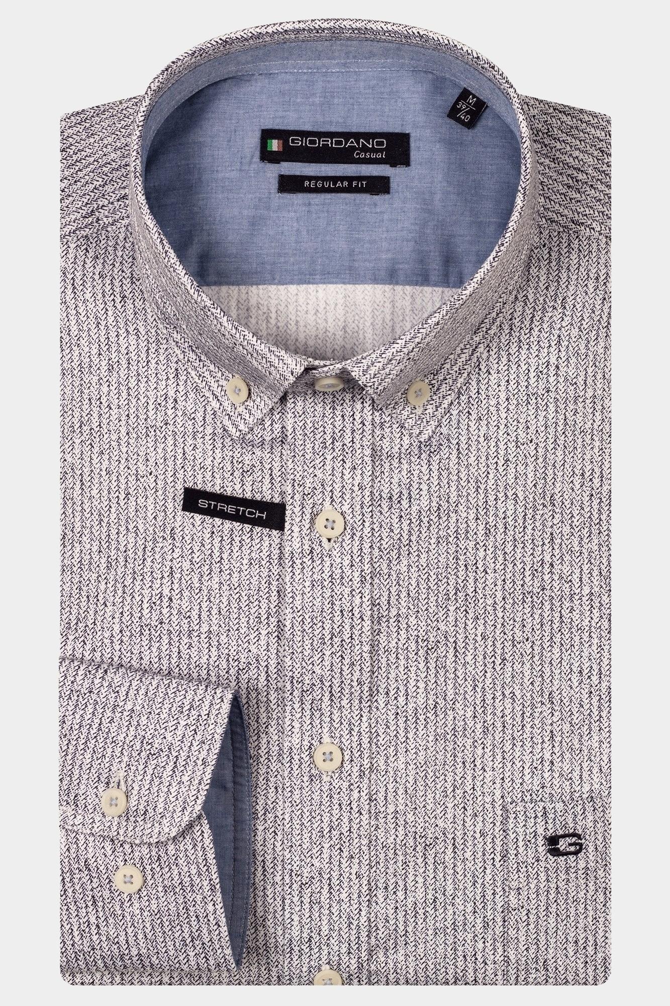 Giordano Casual hemd lange mouw Blauw Ivy Long sleeve button down s 517020/60