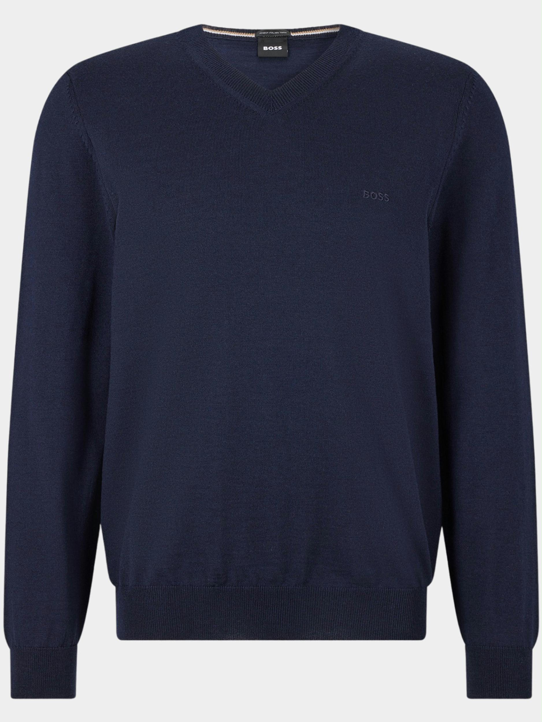 BOSS Black Pullover Blauw Baram-L 10243920 01 50476363/404