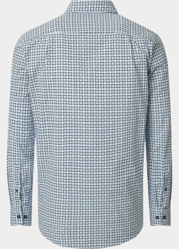 Redmond Overhemd heren Blauw Print 252010110/100