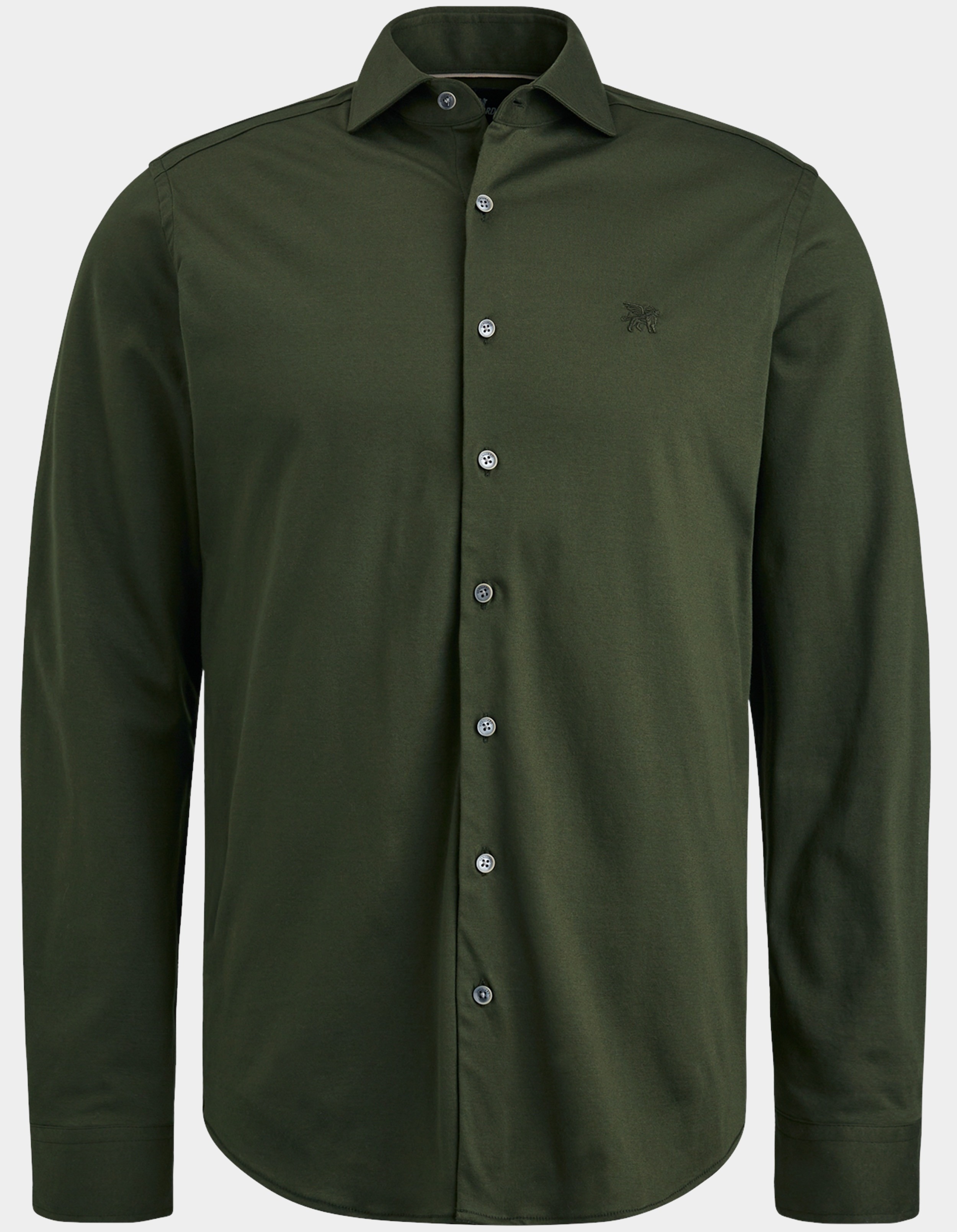 Vanguard Casual hemd lange mouw Groen Long Sleeve Shirt CF Double S VSI2309225/6153