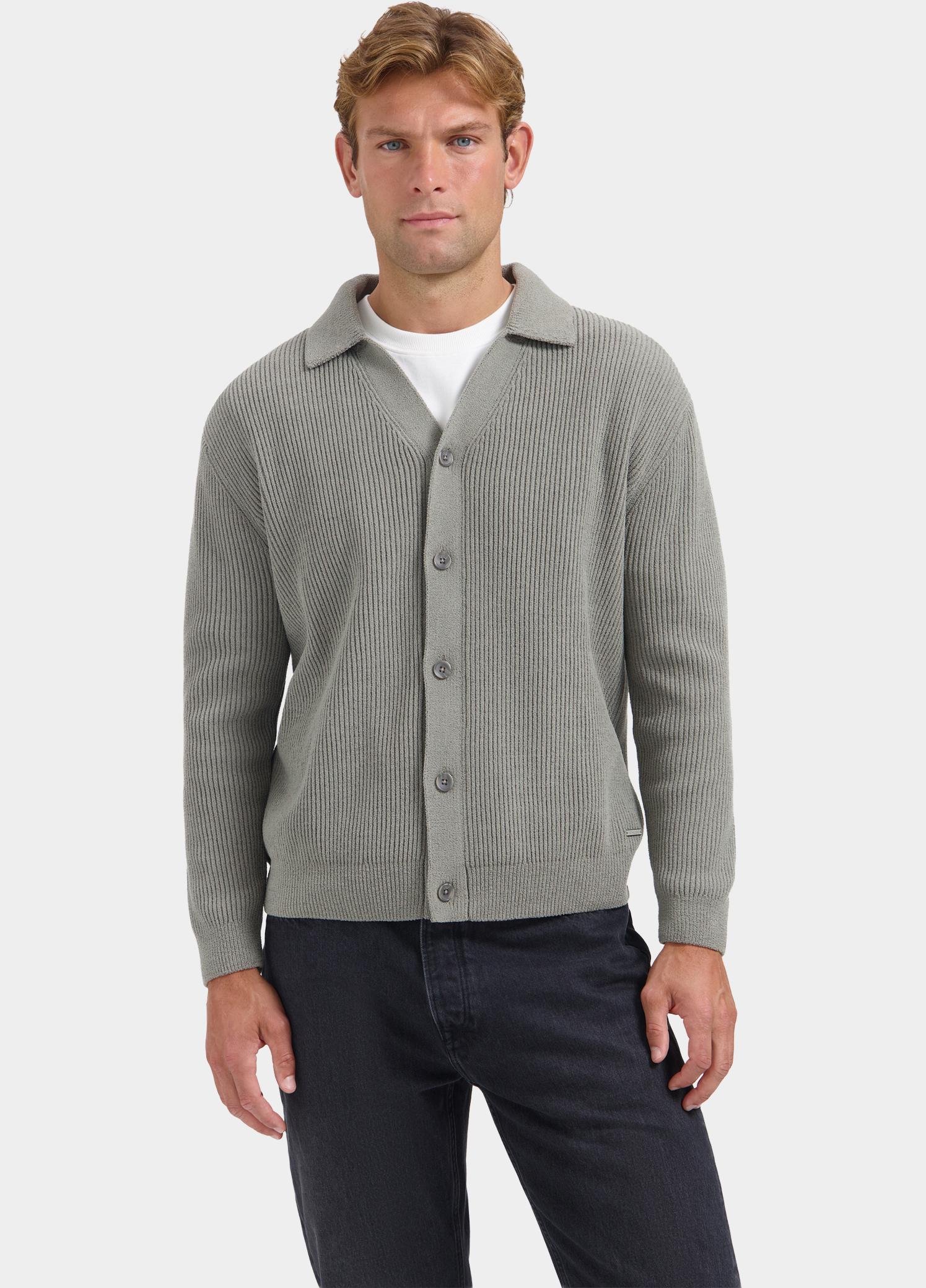 Dstrezzed Vest heren Grijs Axel Cardigan 406052/820