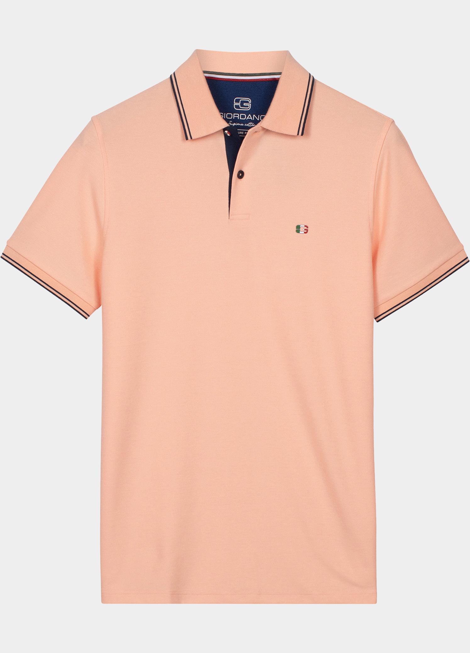 Giordano Polo heren Roze Nico Signature Polo SS Two-Pl 616587/25