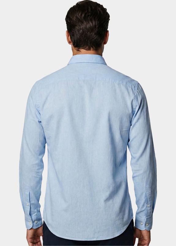 Born With Appetite Overhemd heren Blauw Avenue Li-co Ws Plain Shirt L BWA26107AV01/4003