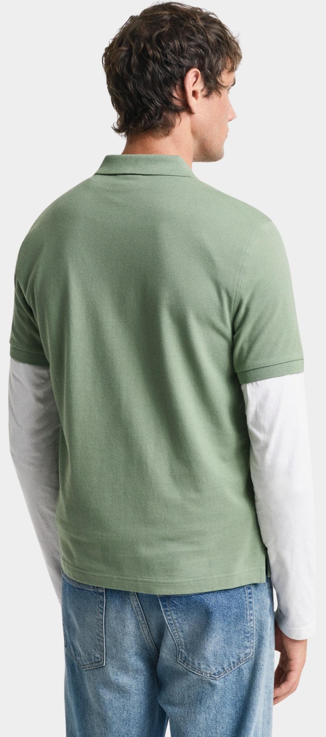 Gant Polo korte mouw Groen REG SHIELD SS PIQUE POLO 2210/362