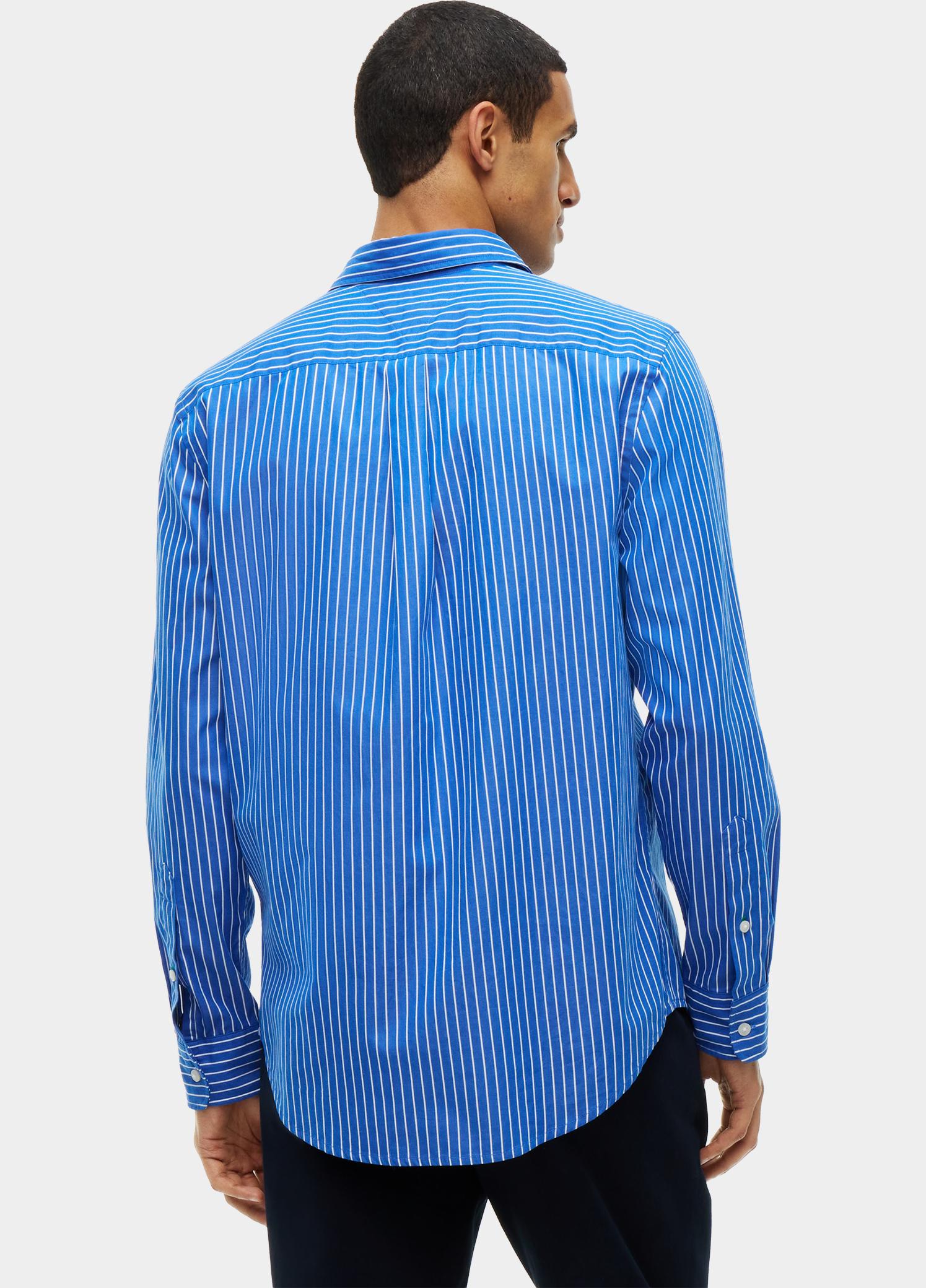 Tommy Hilfiger Overhemd heren Blauw FLEX HAIRLINE POPLIN RF SHIRT MW0MW44571/0A6