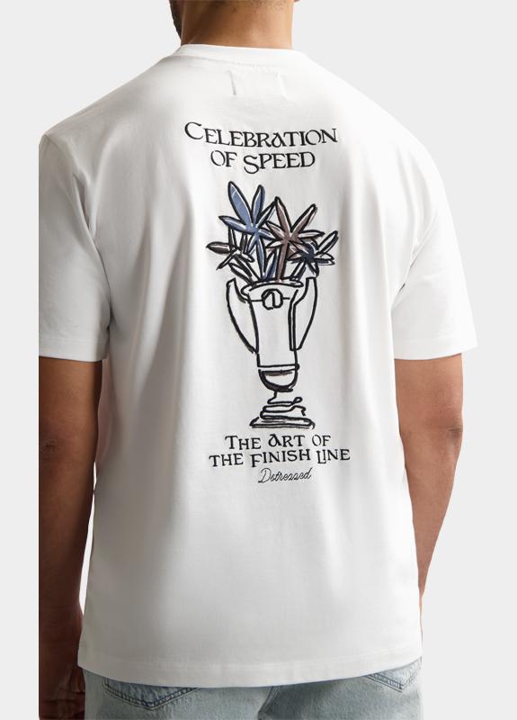 Dstrezzed T-shirt heren Wit DS_Collin Artwork Tee 203512/100