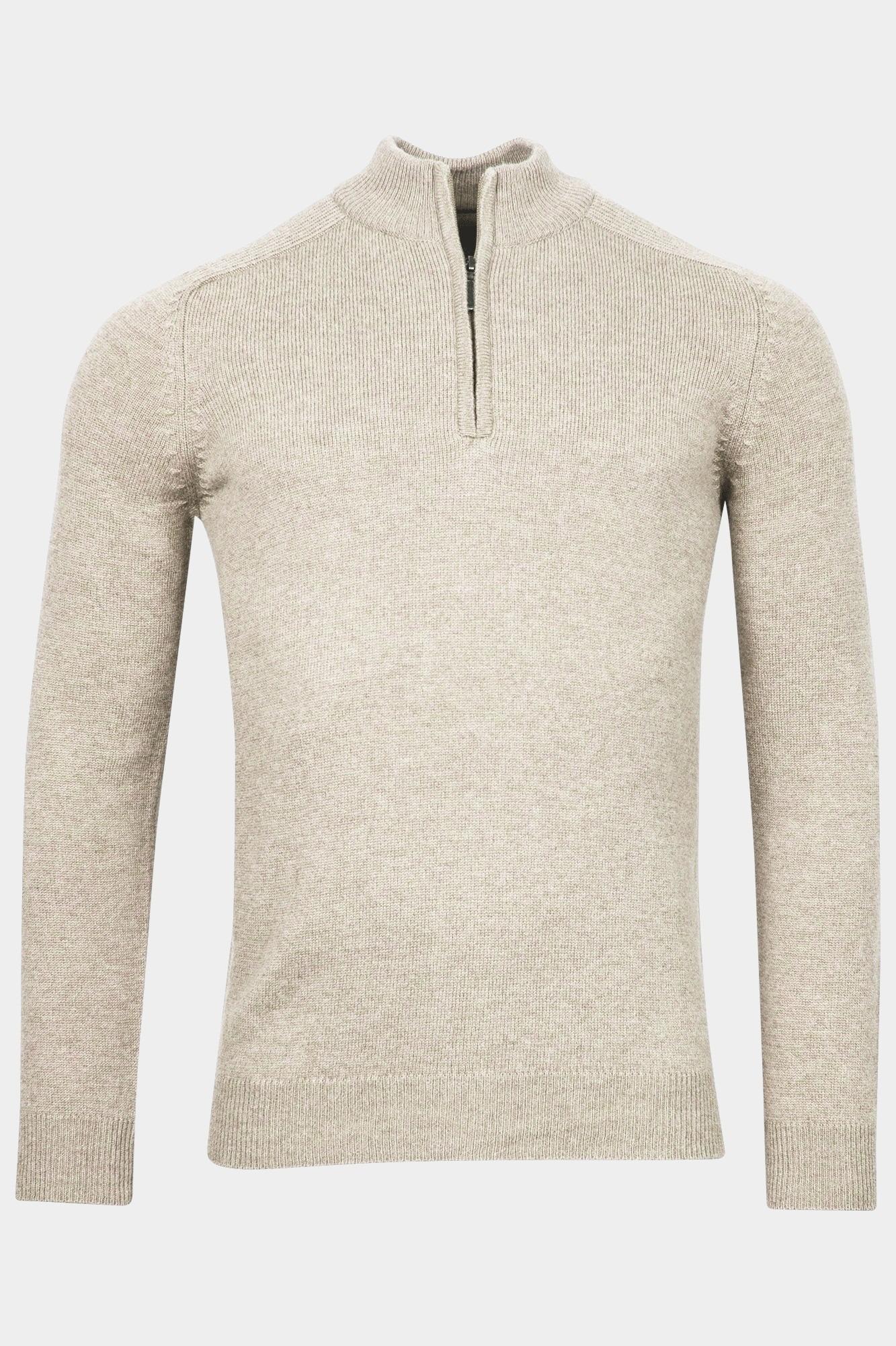 Baileys Half Zip Beige Pullover 1/2 zip  single knit 320094/115