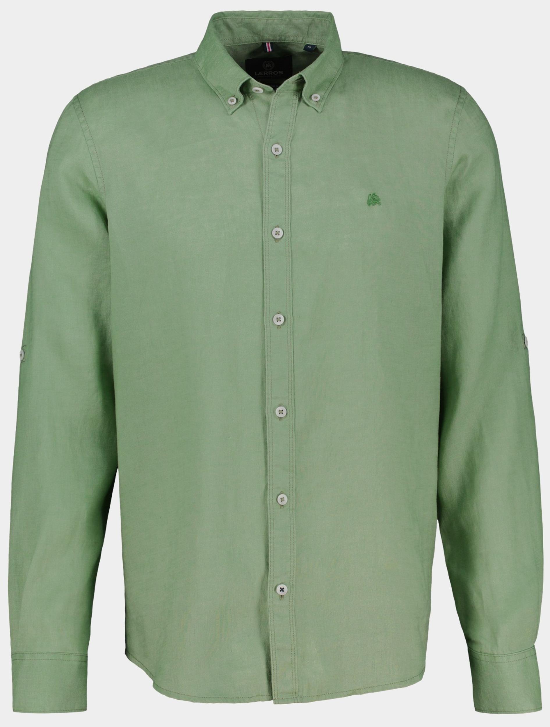 Lerros Casual hemd lange mouw Groen  2541111/612