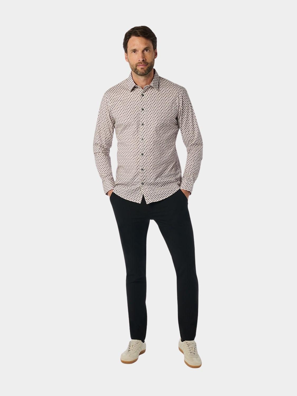 No Excess Casual hemd lange mouw Paars  25430714/083