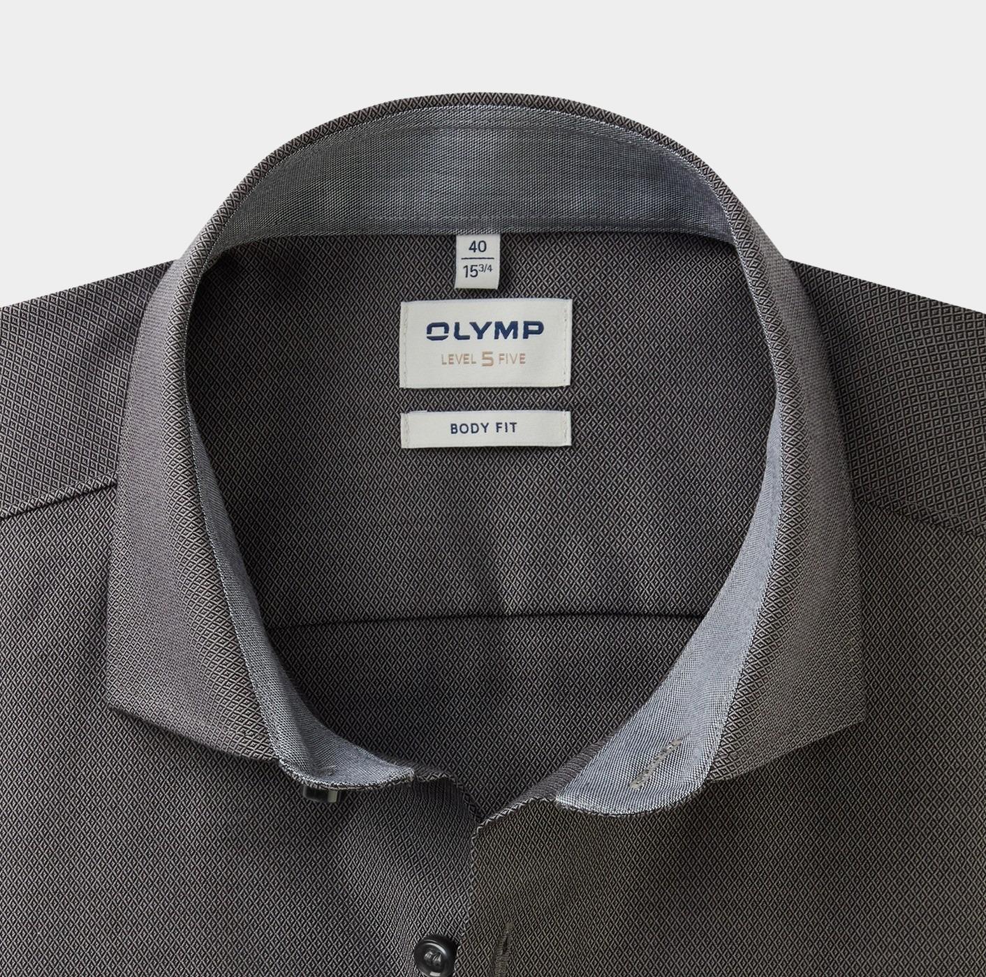 Olymp Business hemd lange mouw Grijs 0531/64 Hemden 053164/67
