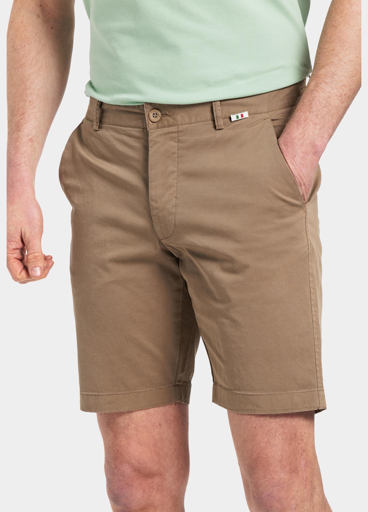 Giordano Korte Broek heren Bruin Stockholm Short Garment Dyed 411115/83