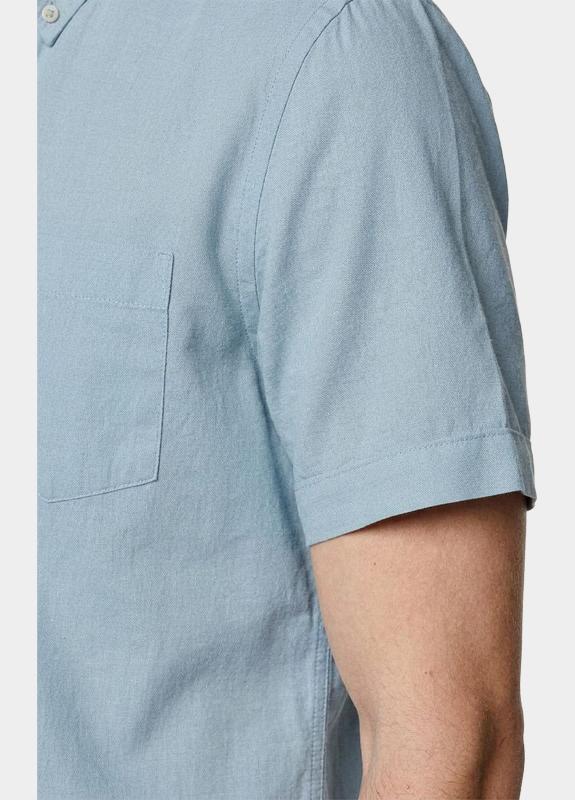 Commander flag overhemd korte mouw heren Blauw  214008380/641