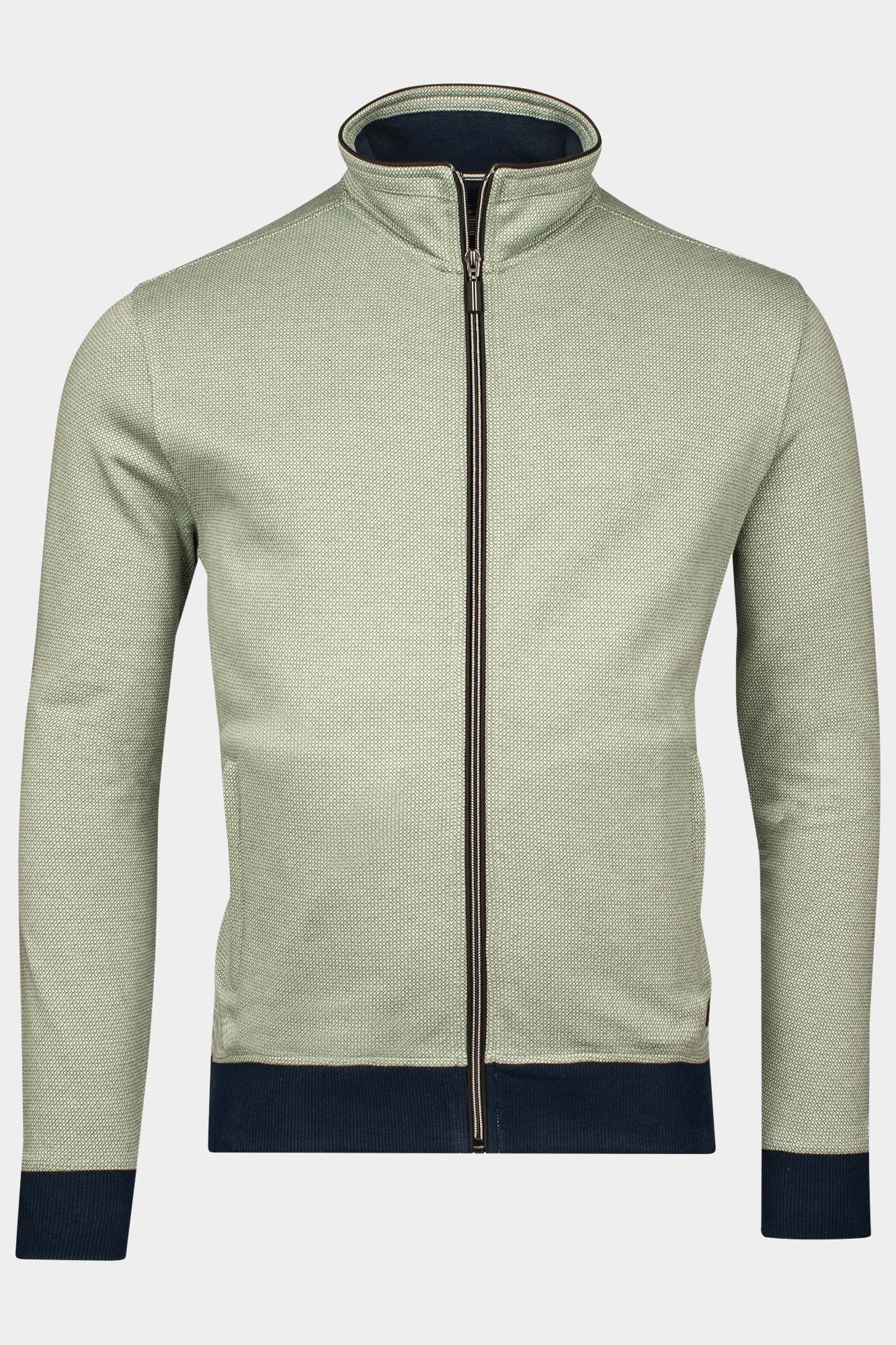 Baileys Vest Groen Sweat Cardigan Zip  y/d Jacqu 512295/71