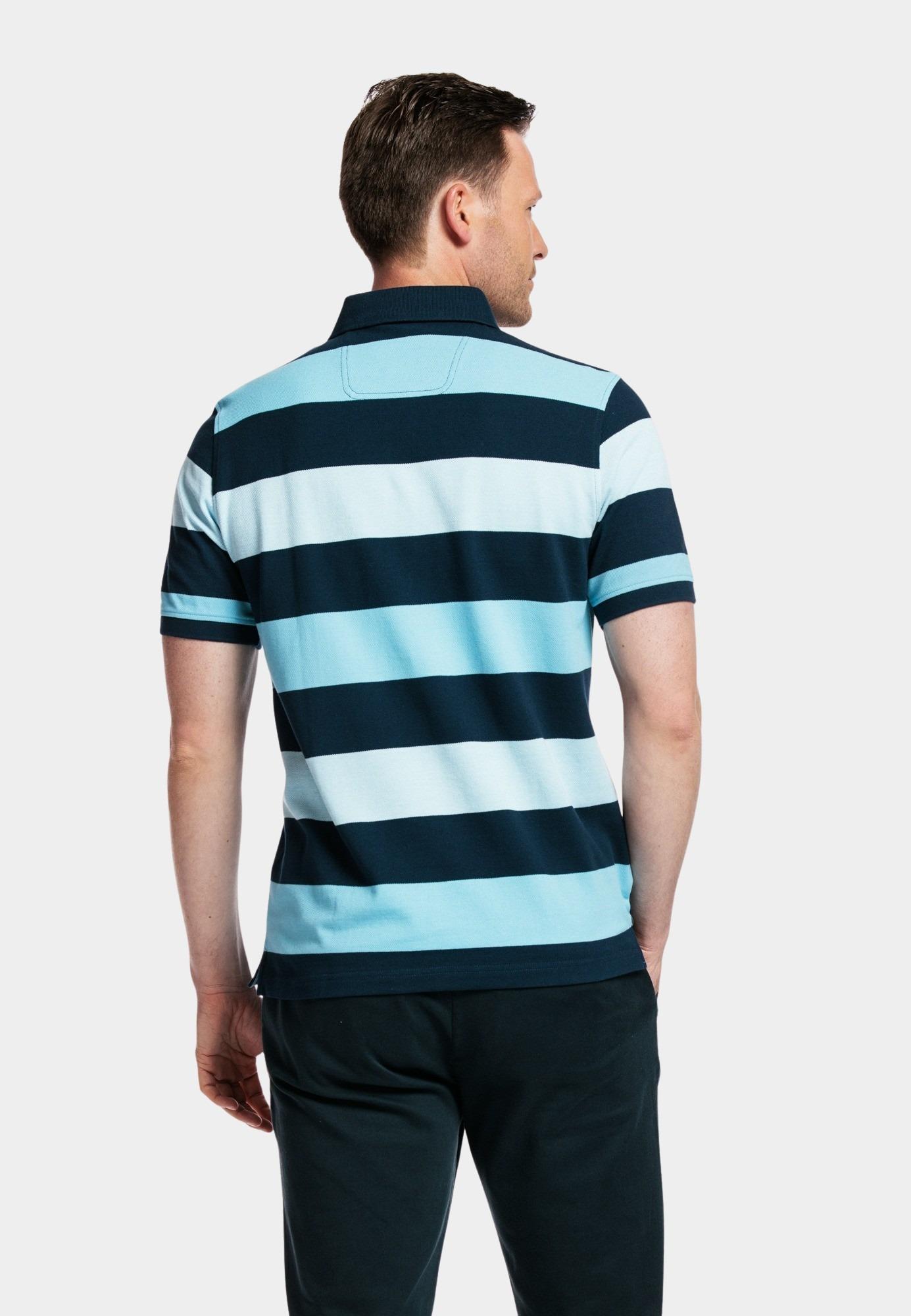 Baileys Polo korte mouw Blauw Poloshirt Pique, solid 415292/69