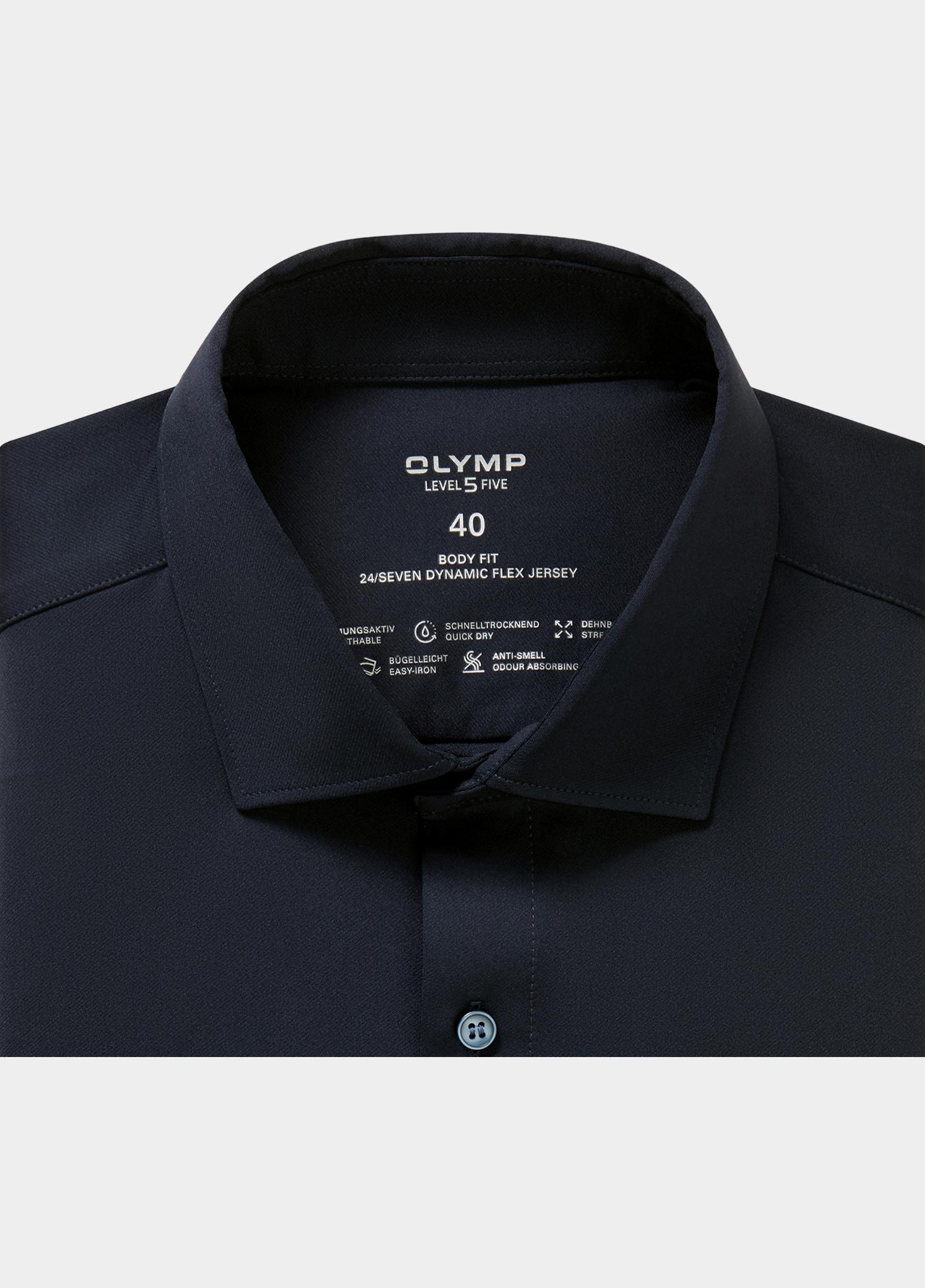 Olymp Overhemd extra lange mouw Blauw 24/7 Level 5 bf D.6460 200289/18