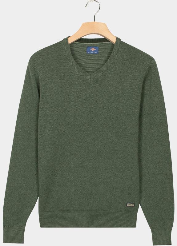 Baileys Pullover Groen V-Neck Pullover  all-over 2-t 528109/795