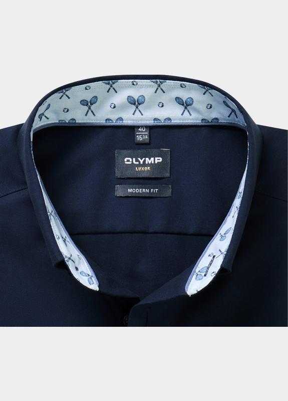 Olymp Zakelijk overhemd heren Blauw Luxor 136214/18