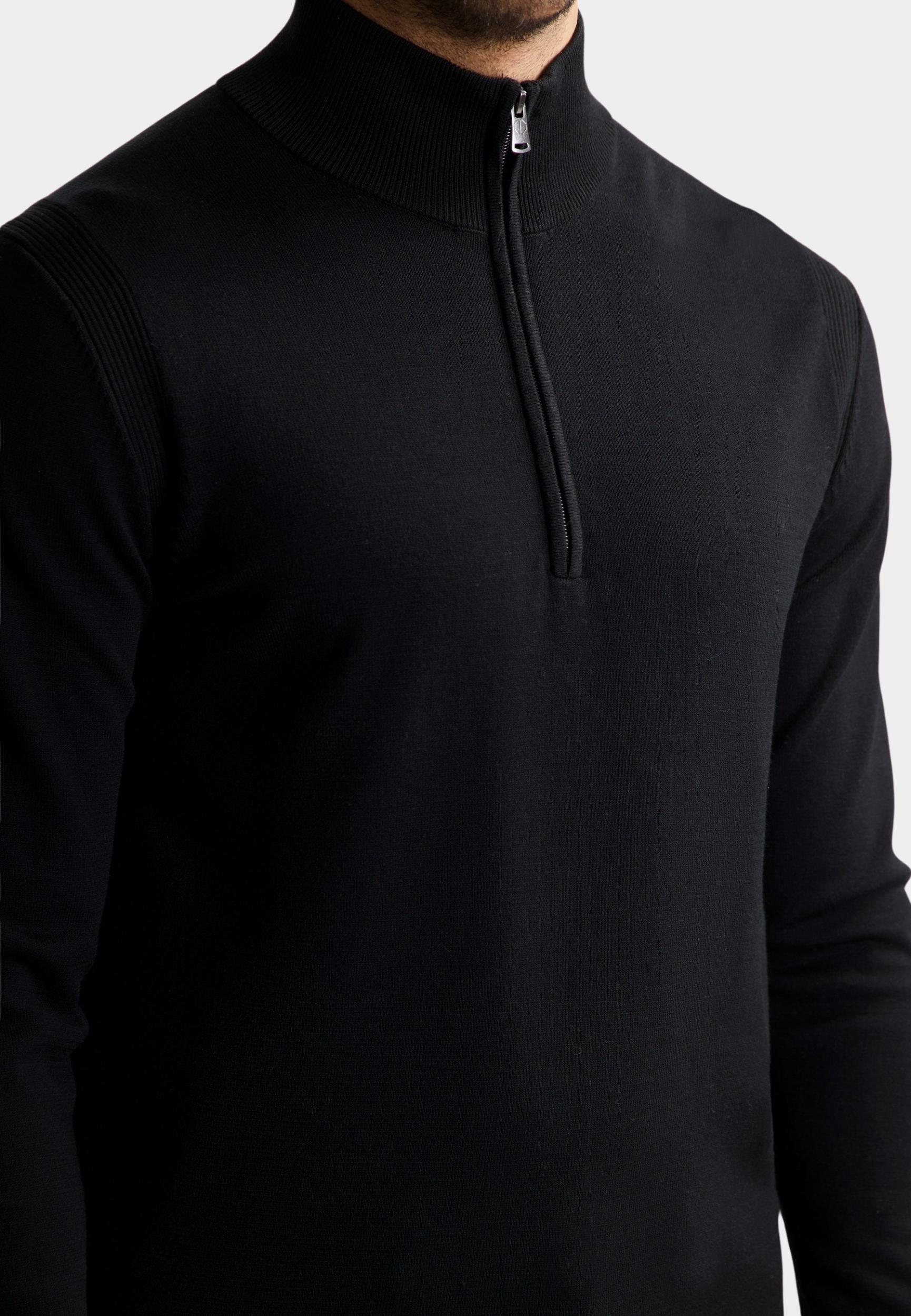 Dstrezzed Half Zip Zwart DS_Fell Skipper 405602-AW25/999