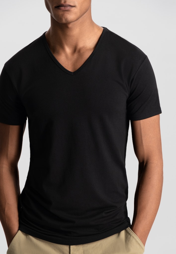 Dstrezzed T-shirt Zwart DS_Eastwood 2 Pack V-Neck Tee 707010/999