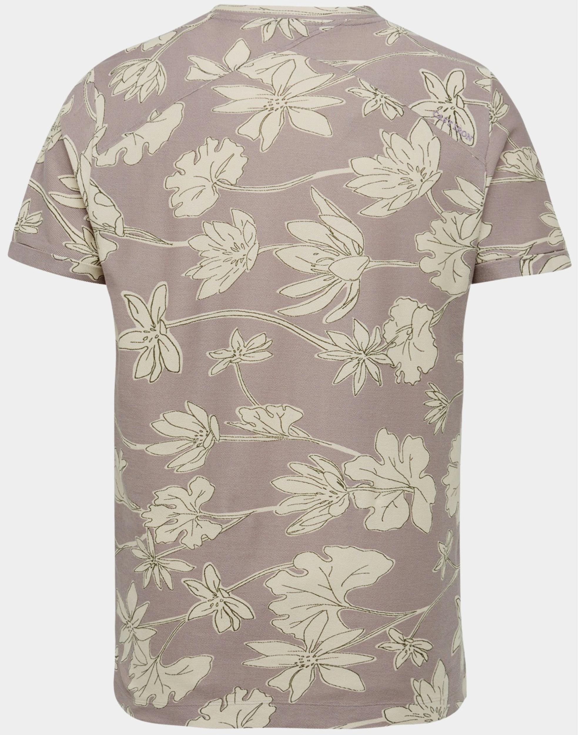 Cast Iron T-shirt korte mouw Paars Short sleeve r-neck regular f CTSS2303564/4319