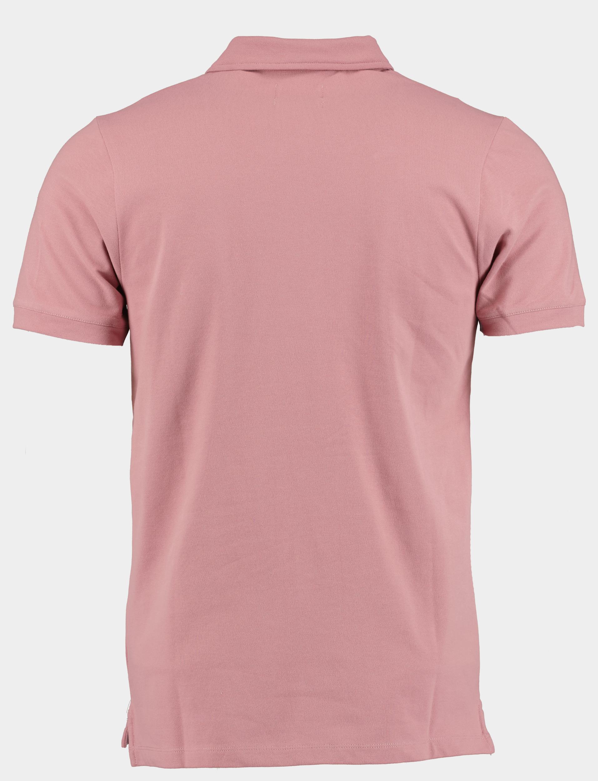 Bos Polo korte mouw Roze Arto Polo Fine Pique Plain 24108AR22BO/771 mauve