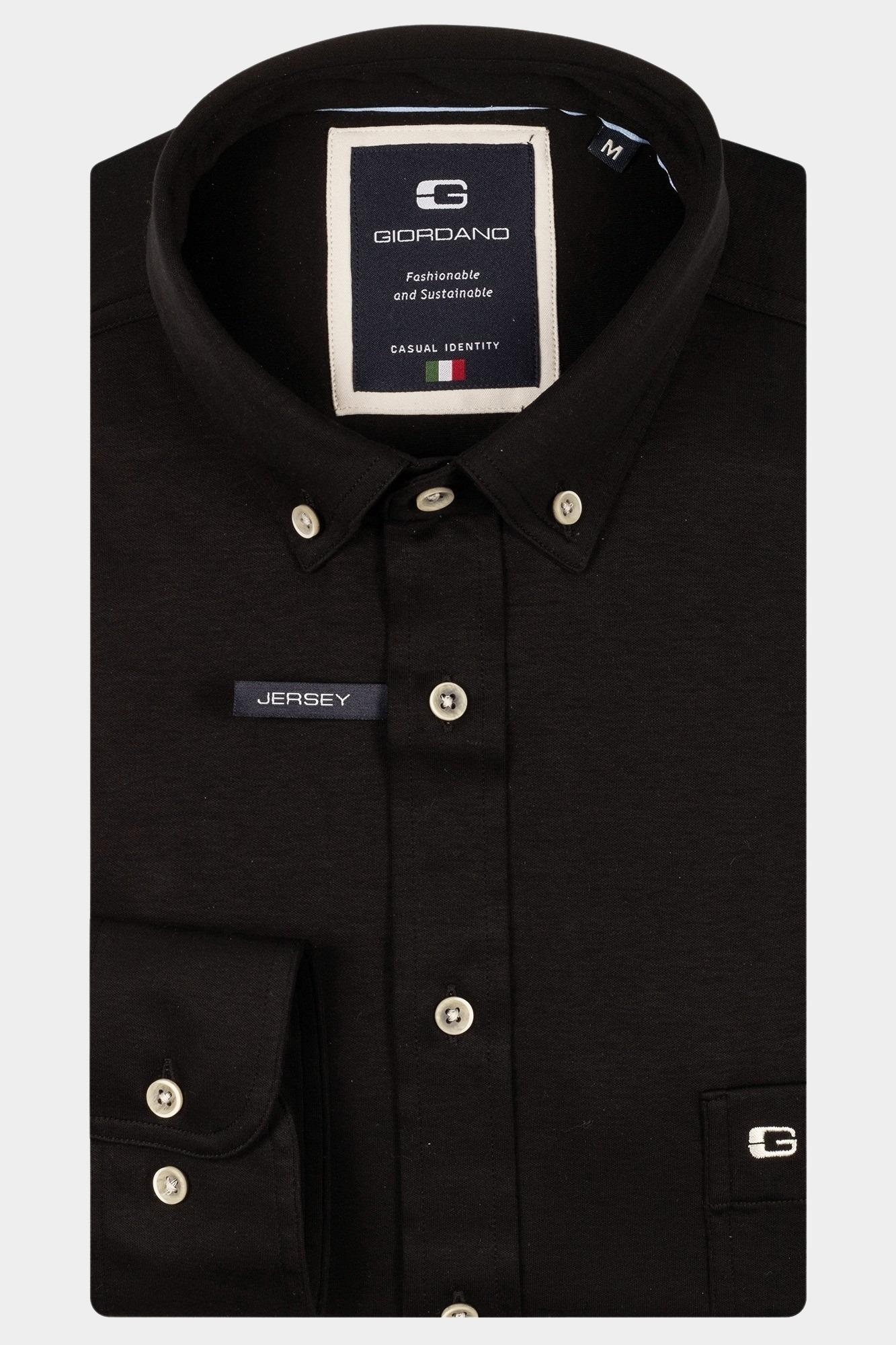 Giordano Casual hemd lange mouw Zwart Ivy long sleeve button down J NOS7078/90