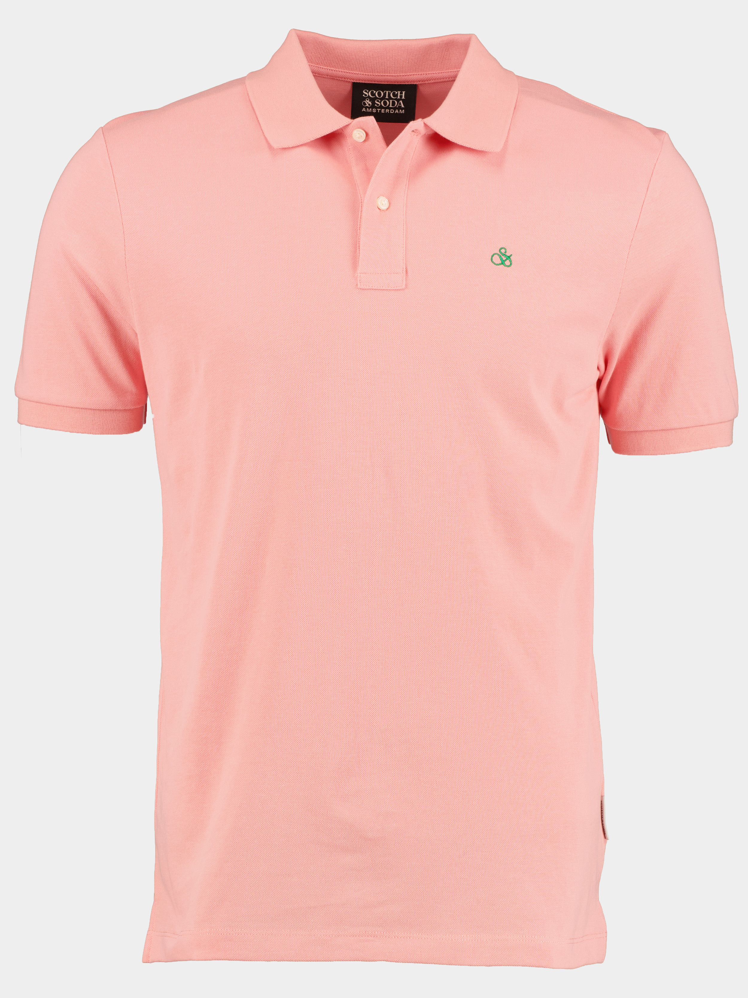 Scotch & Soda Polo korte mouw Roze Classic organic pique polo 171716/1197