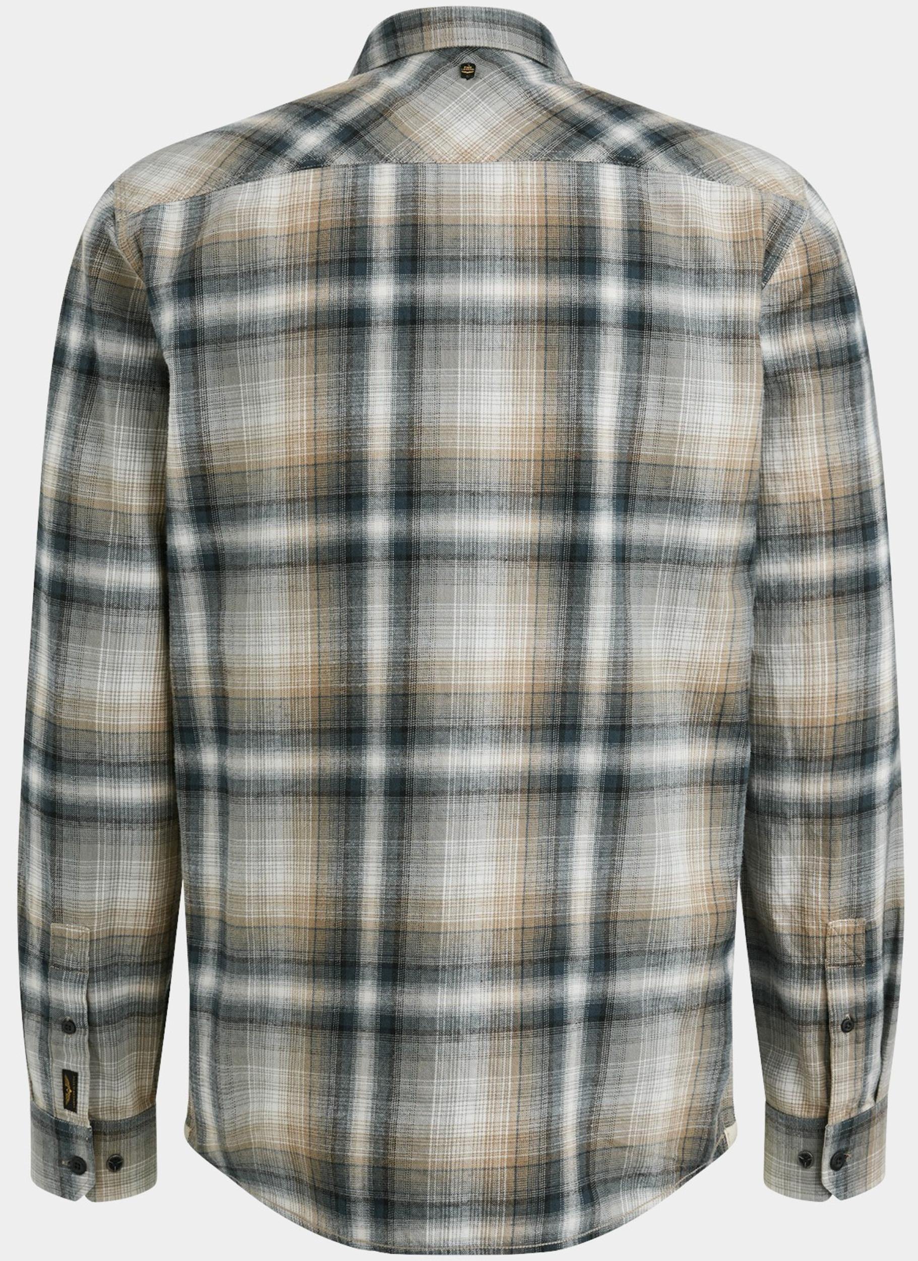 PME Legend Casual hemd lange mouw Blauw LONG SLEEVE SHIRT Twill Check PSI2508202/5125