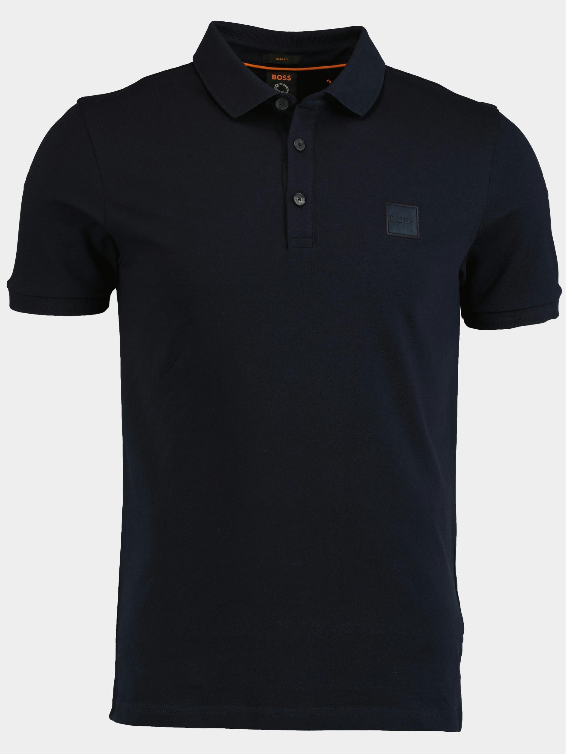 BOSS Orange Polo korte mouw Blauw Passenger 10242645 01 50472668 489