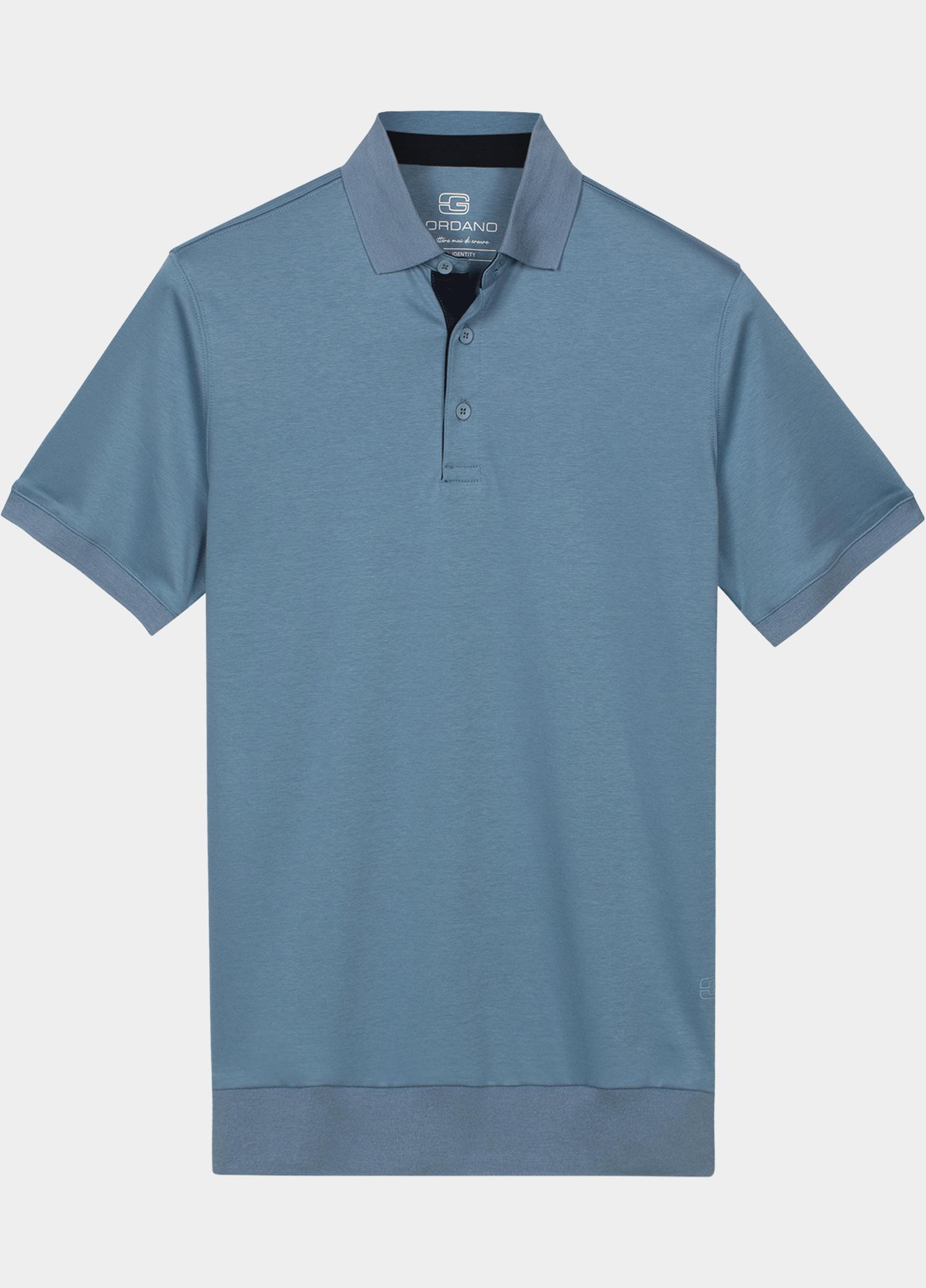 Giordano Polo heren Blauw Bolzano Short Sleeve Blouson 616577/65