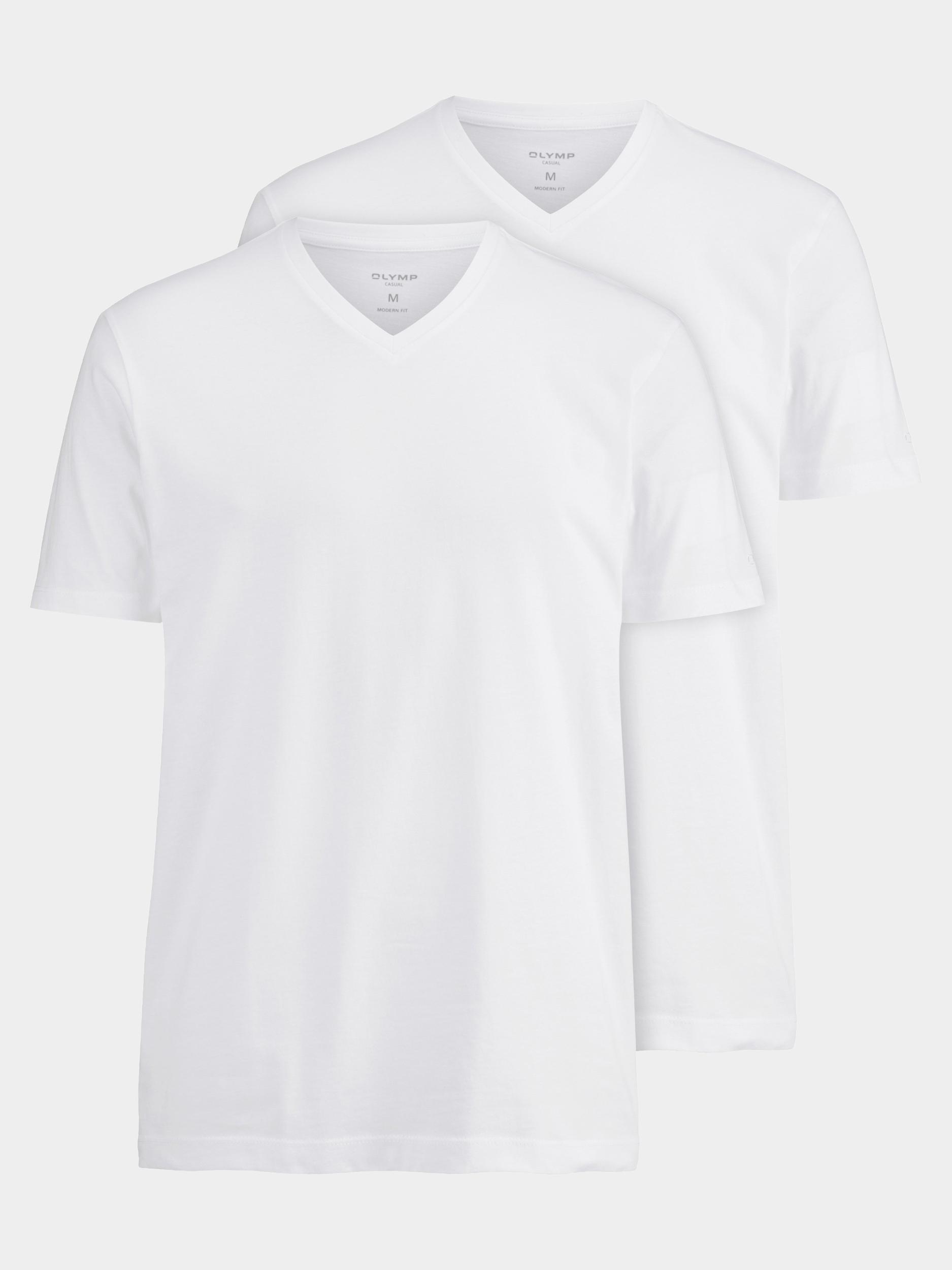 Olymp T-shirt korte mouw Wit 0701/12 T-Shirt 070112/00