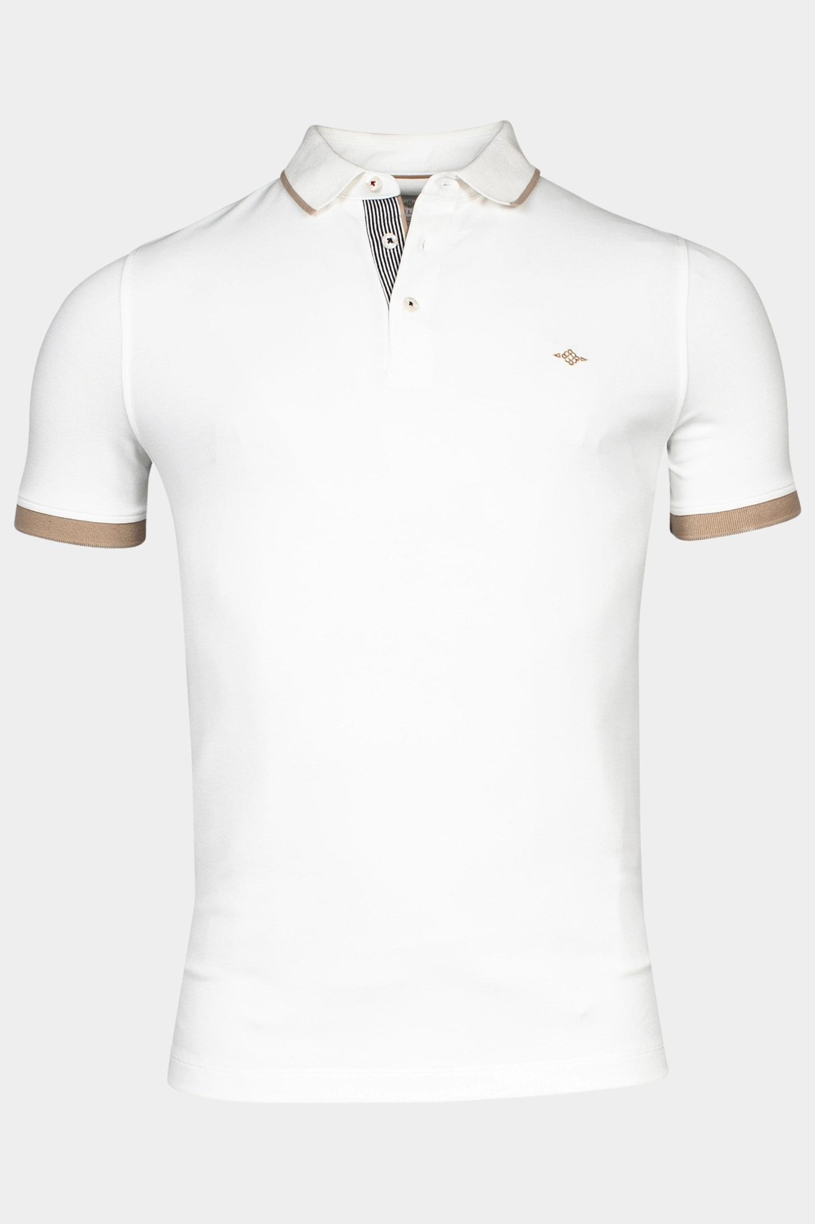 Baileys Polo korte mouw Wit Poloshirt pique 415284/11