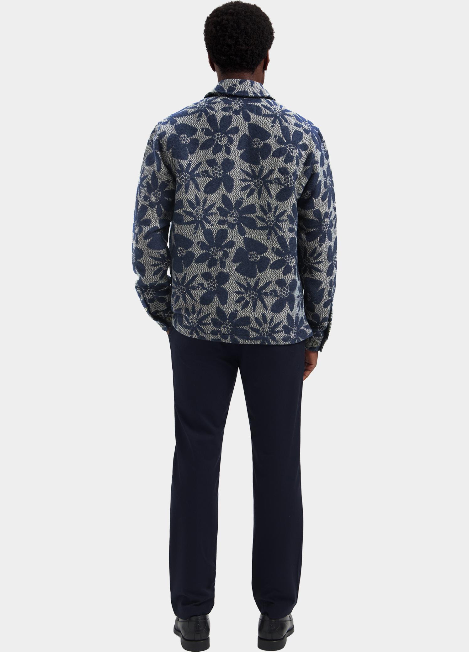 Dstrezzed Overshirt Blauw Lino Damast Overshirt 155508/649