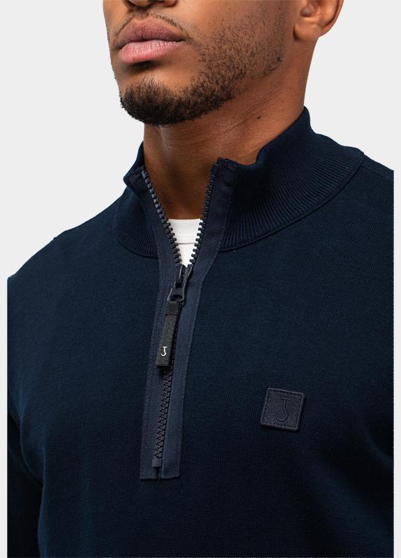 Butcher of Blue Half Zip Blauw Clifden Co M2616013/890