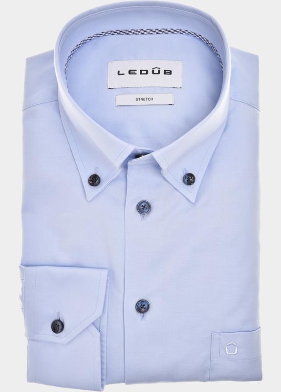 Ledub Business hemd lange mouw Blauw  0702111/130-190-000