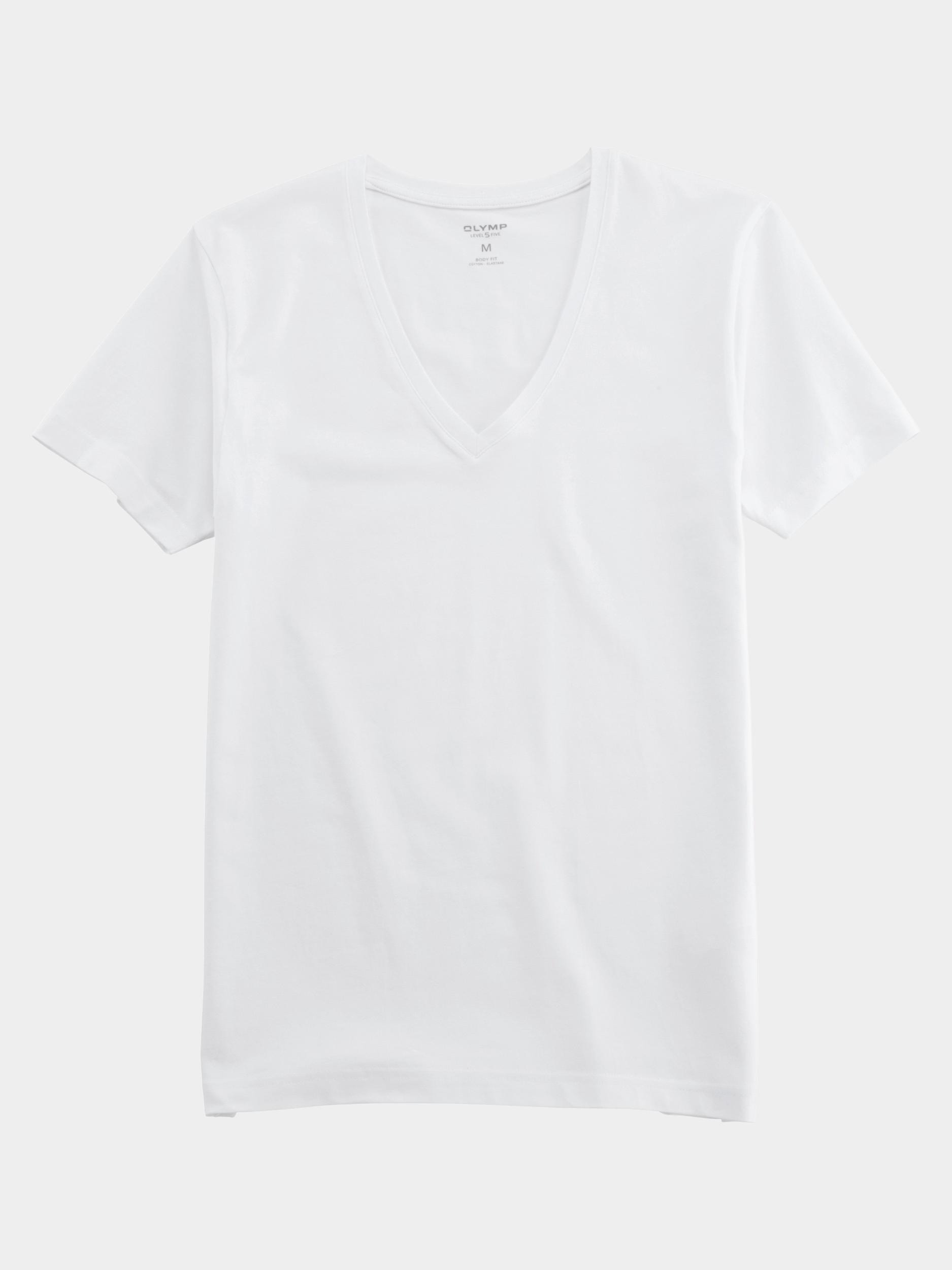 Olymp T-shirt korte mouw Wit 0804/12 T-Shirt 080412/00