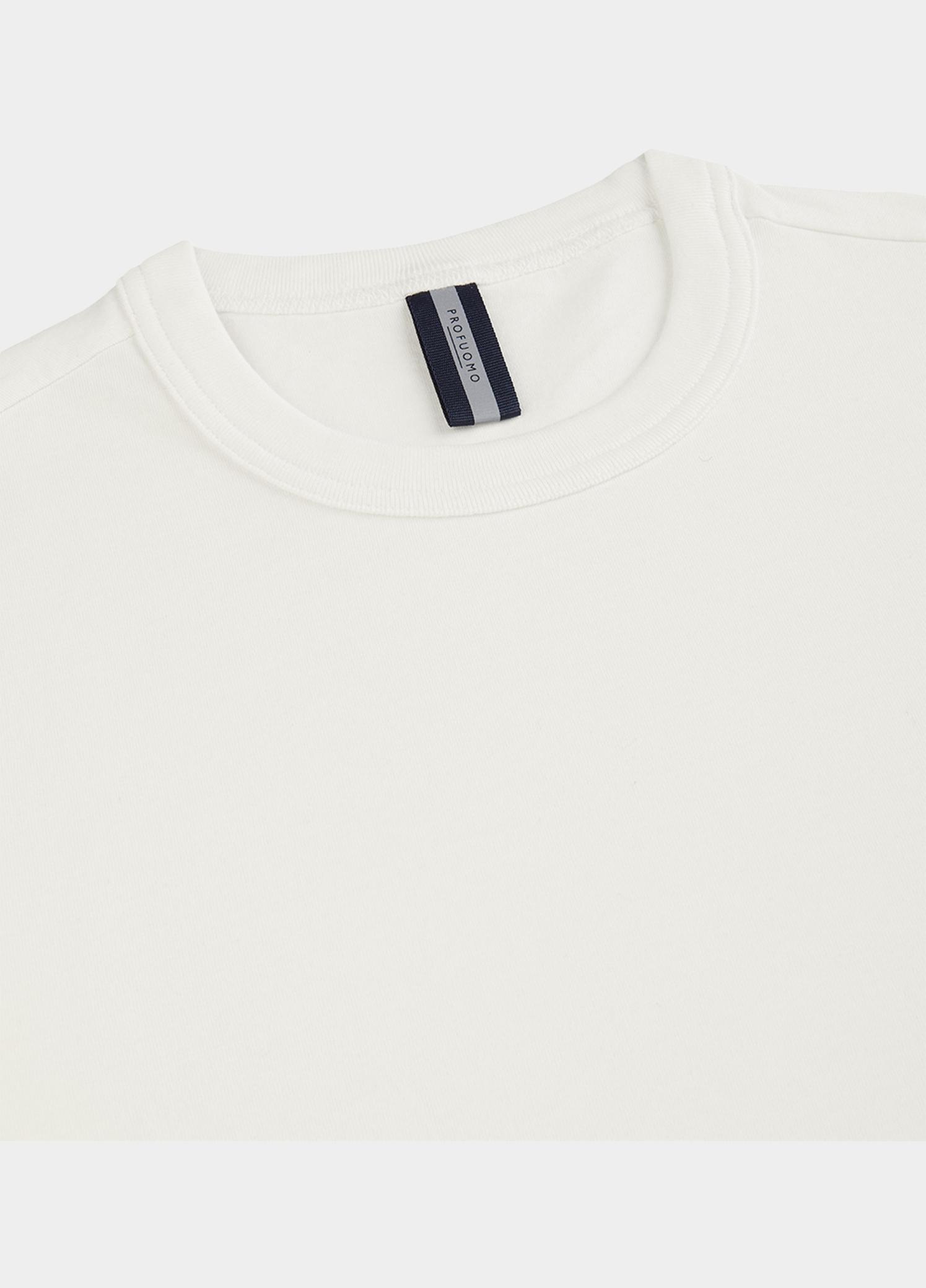 Profuomo T-shirt heren Wit  PP2T00002/D