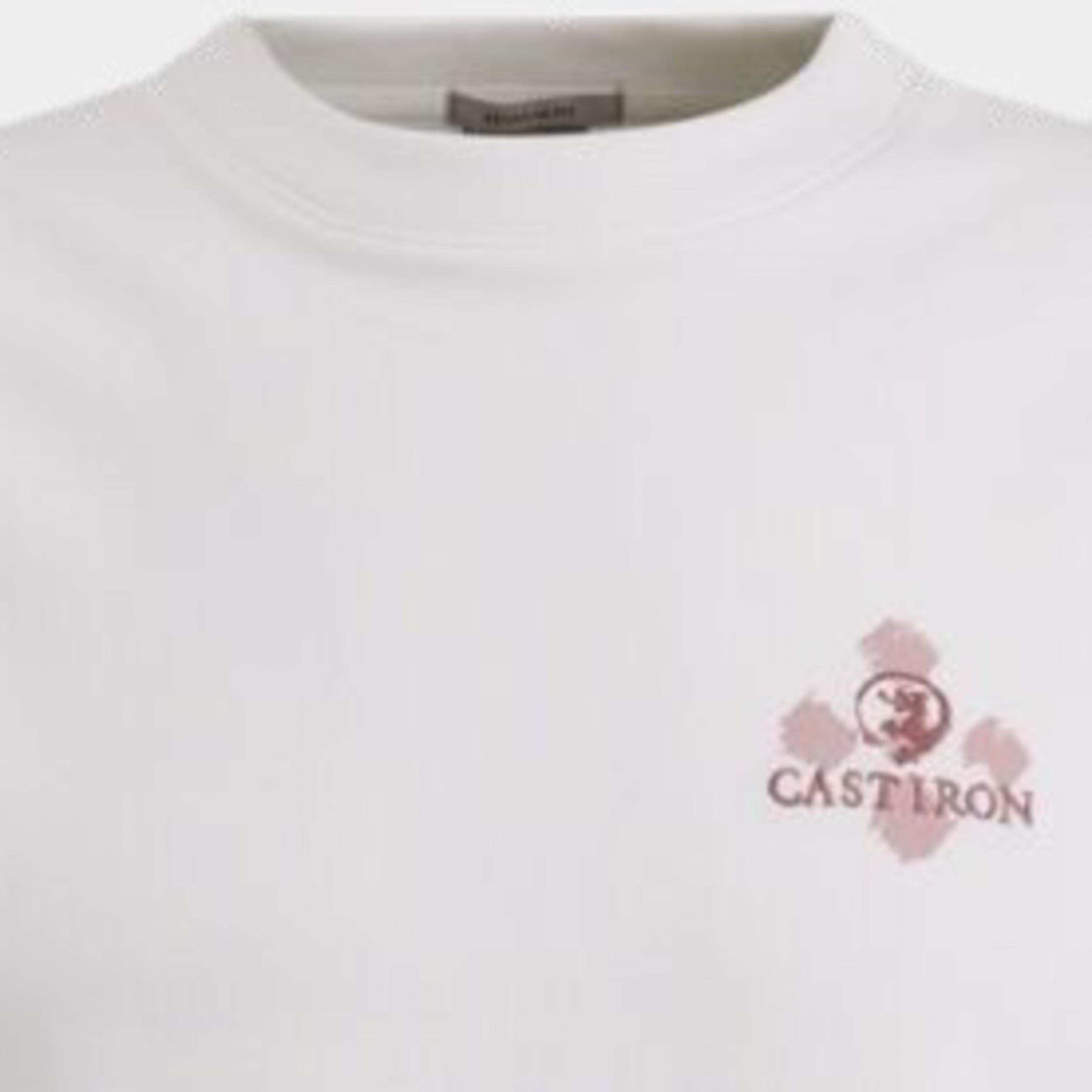 Cast Iron T-shirt korte mouw Wit Short sleeve r-neck regular f CTSS2403568/7002