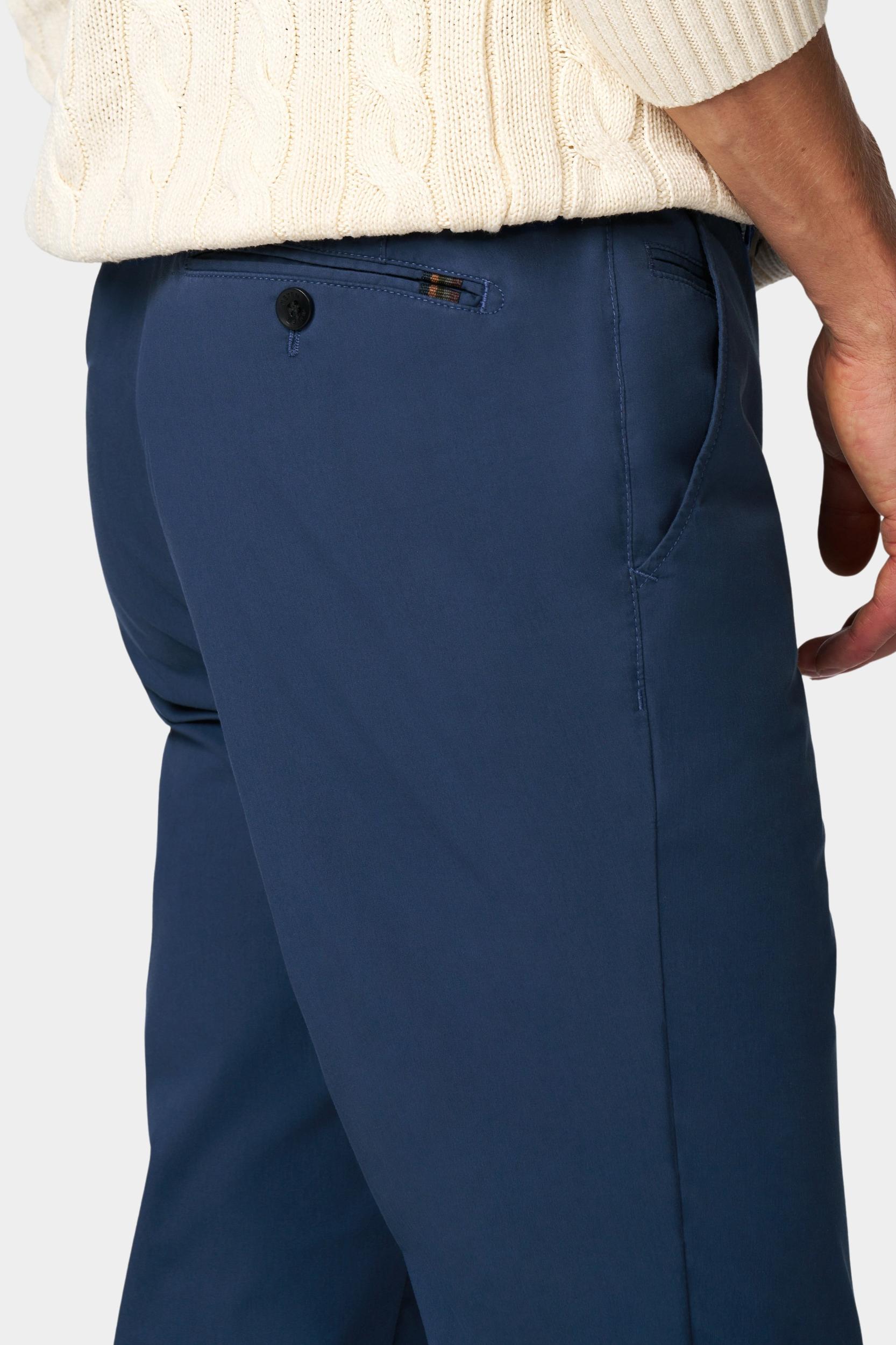 Meyer Katoenen Broek Blauw BONN Art.1-8120 1021812000/17