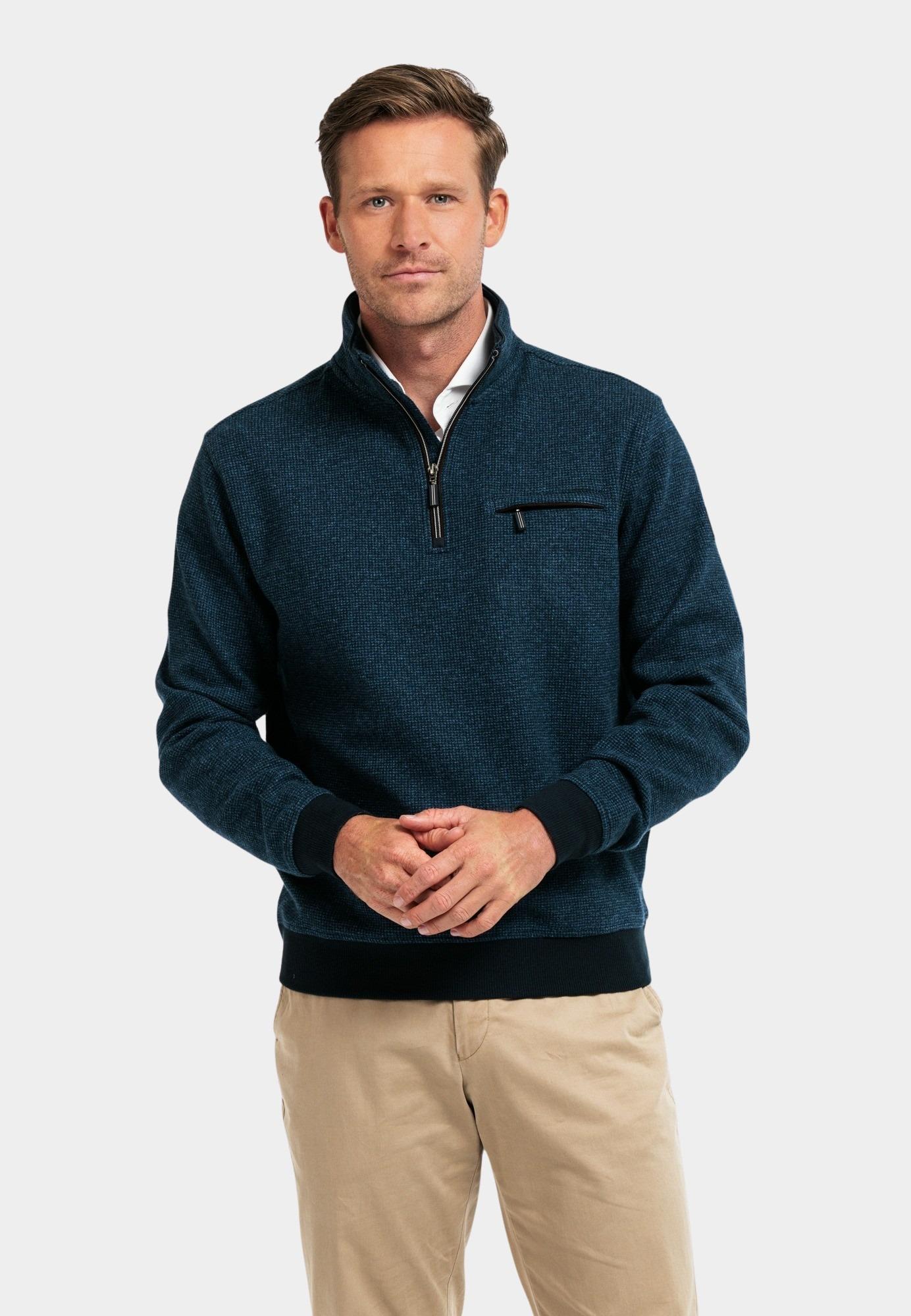 Baileys Half Zip Blauw Sweatshirt 1/2 Zip 423107/65
