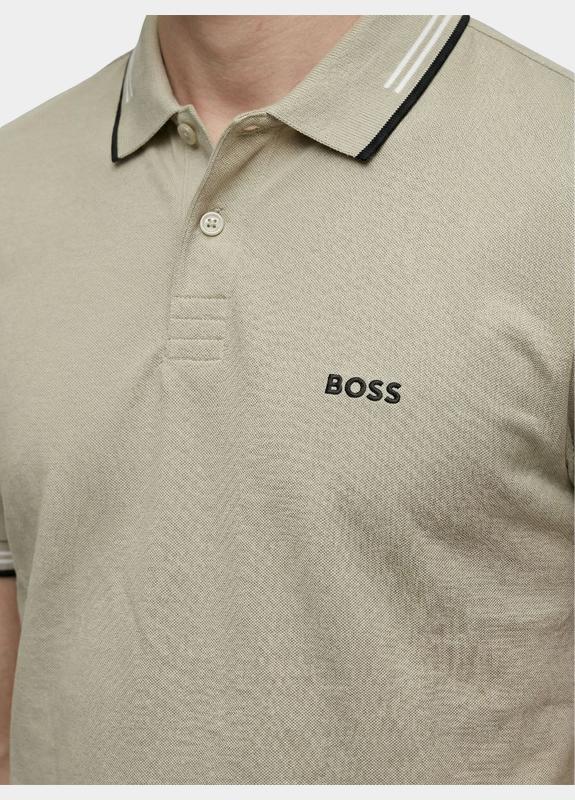 BOSS Green Polo korte mouw Beige Paul 10255848 01 50506193/275